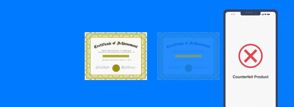 Authenticating certificates and documents.