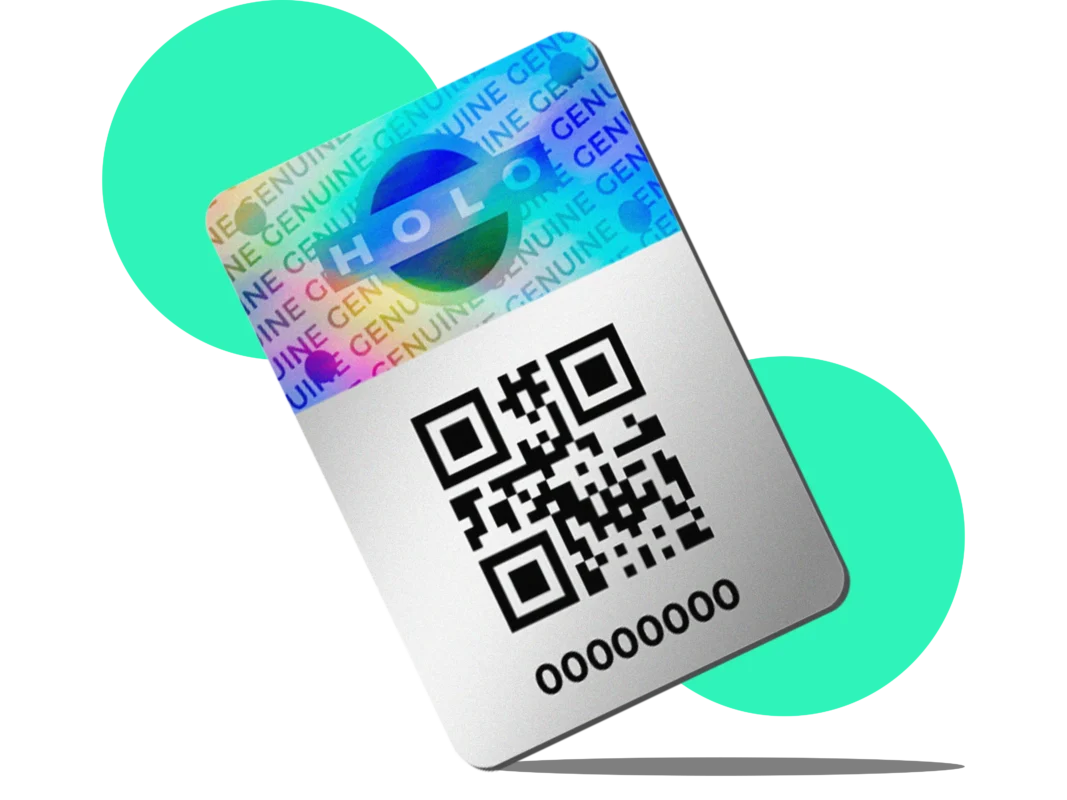 Holographic Label with QR Codes