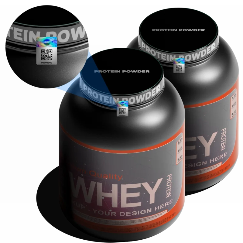 Security Hologram Labels for Protein Powder Products