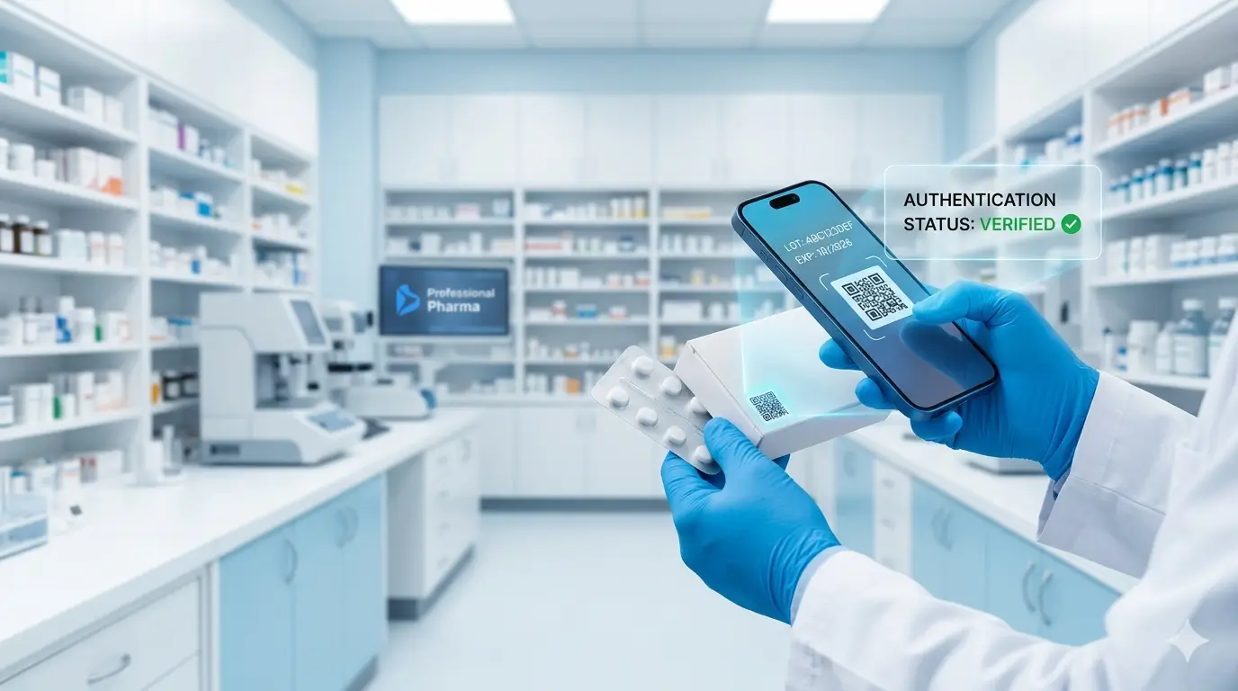 Pharmaceutical product authentication by Acviss