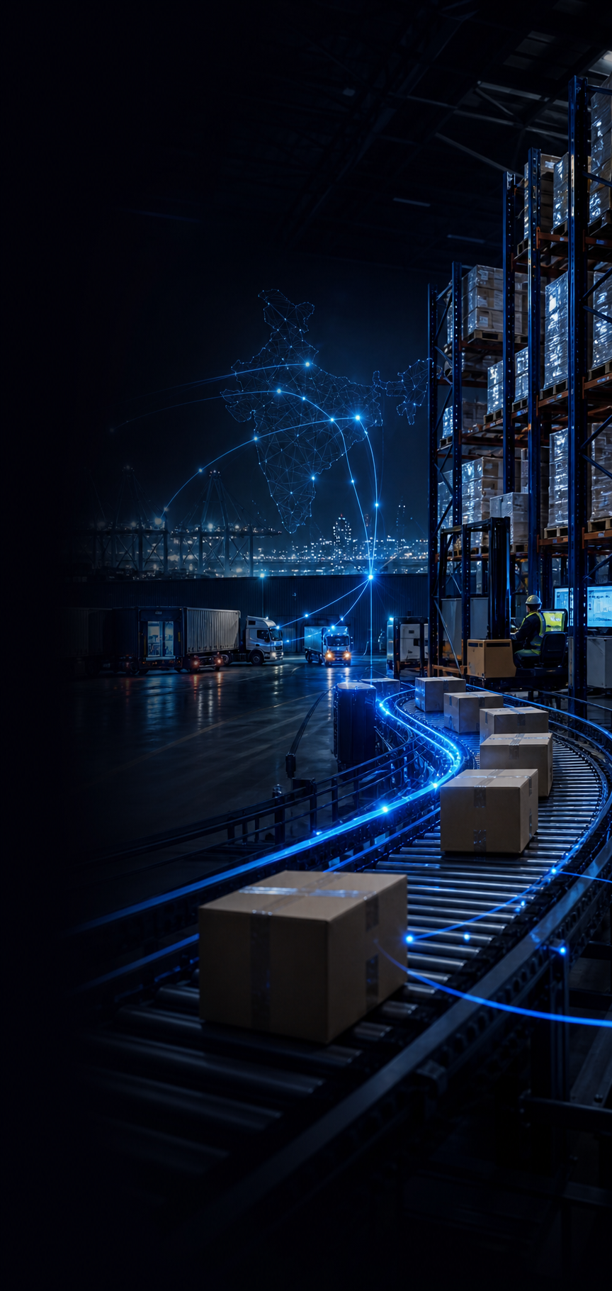 Connected supply chain warehouse and logistics network in India