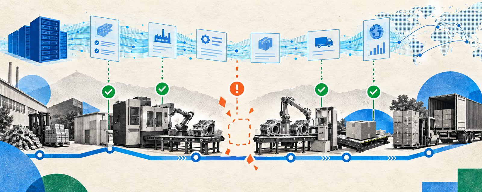factory floor system disconnected from batch-level traceability records