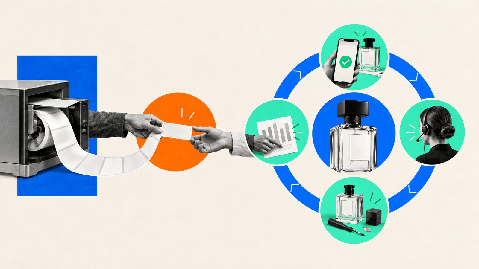 One-time security label handoff compared with a recurring verification and service cycle.