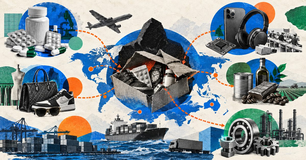 multi-industry counterfeit risk overview showing fashion, pharma, electronics, cosmetics, and food products